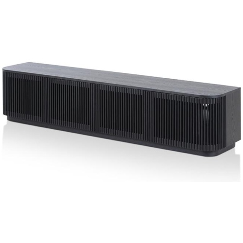 Tahlia 2m TV Entertainment Unit - Full Black by Interior Secrets - AfterPay Available