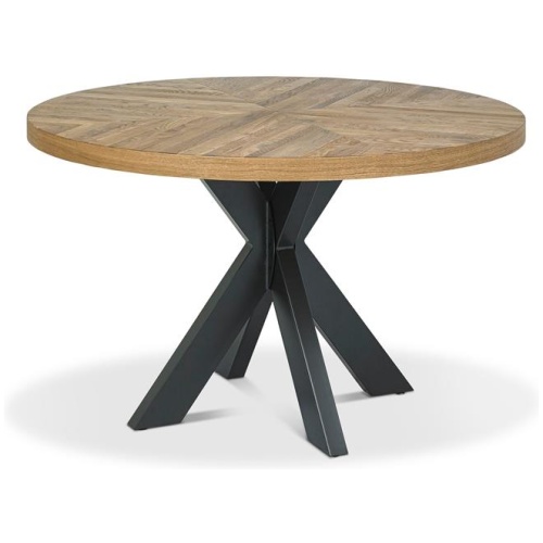 Tammi 4 Seater Round Dining Table - European Knotty Oak by Interior Secrets - AfterPay Available