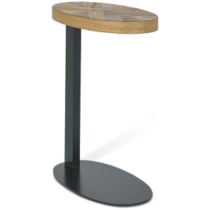 Tammi Oval Side Table - European Knotty Oak by Interior Secrets - AfterPay Available