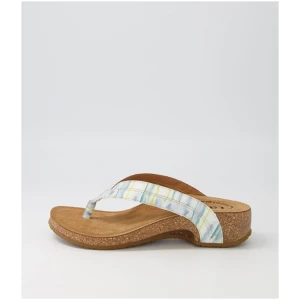 Taos Link Ts Blue Multi Leather Blue Multi Sandals Womens Shoes Casual Heeled Sandals