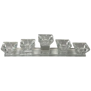 Tea Light Crystal Candle Holder - Large