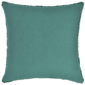 Teal Ocean Oversize Linen Cushion - 60x60cm