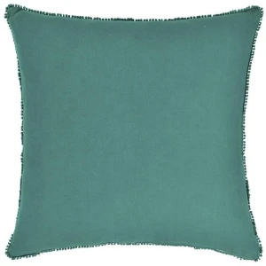 Teal Ocean Oversize Linen Cushion - 60x60cm