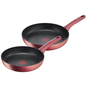 Tefal Perfect Cook Induction Non-Stick Twin Pack Frypans 24/28cm