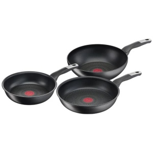 Tefal Unlimited Induction Non-Stick Triple Pack 24 & 28cm Frypan & 28cm Wok