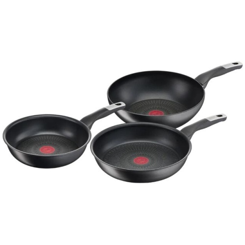Tefal Unlimited Induction Non-Stick Triple Pack 24 & 28cm Frypan & 28cm Wok