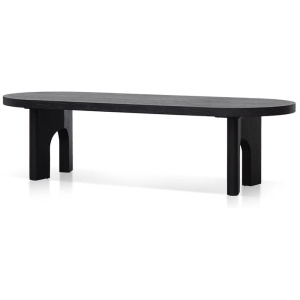 Teresa 2.8m Oval Dining Table - Black by Interior Secrets - AfterPay Available