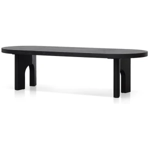 Teresa 2.8m Oval Dining Table - Black by Interior Secrets - AfterPay Available