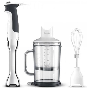The Control Grip Stick Mixer Size 14X25X45cm in White by Breville