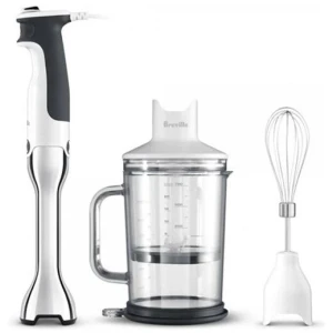 The Control Grip Stick Mixer Size 14X25X45cm in White by Breville