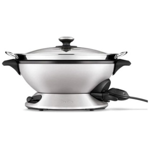 The Hot Wok and Steam Electric Wok with Steamer Size 8L by Breville
