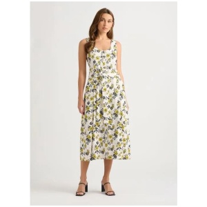 Theia Linen Dress