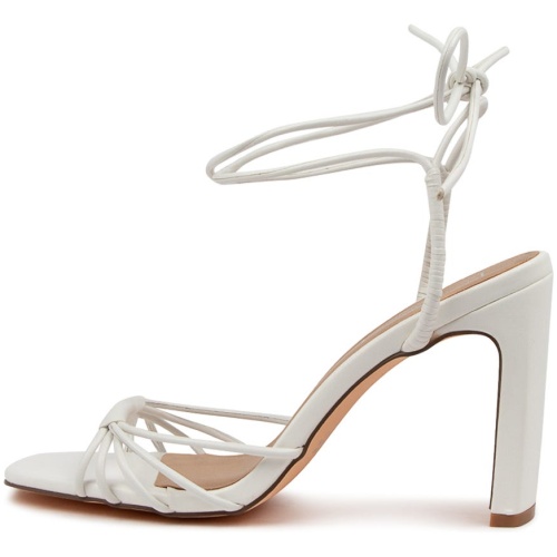 Therapy Bexley Th White Smooth White Sandals Womens Shoes Dress Heeled Sandals