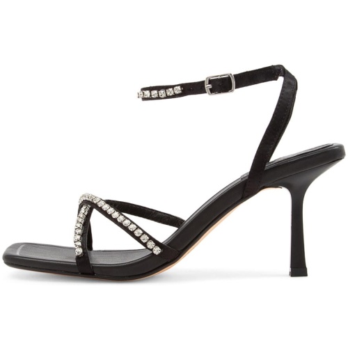 Therapy Doja Th Black Smooth Black Sandals Womens Shoes Dress Heeled Sandals