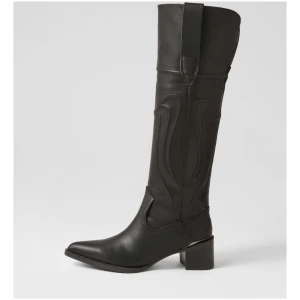 Therapy Dynasty Th Black Smooth Black Boots Womens Shoes Casual Long Boots