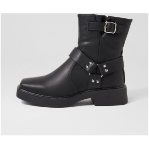 Therapy Encore Th Black Smooth Black Boots Womens Shoes Casual Ankle Boots