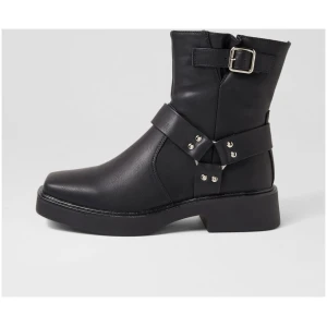 Therapy Encore Th Black Smooth Black Boots Womens Shoes Casual Ankle Boots