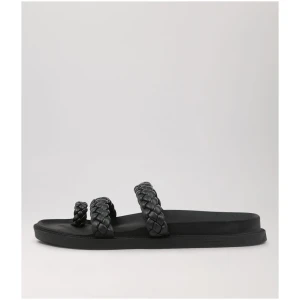 Therapy Equal Th Black Smooth Black Sandals Womens Shoes Casual Sandals Flat Sandals