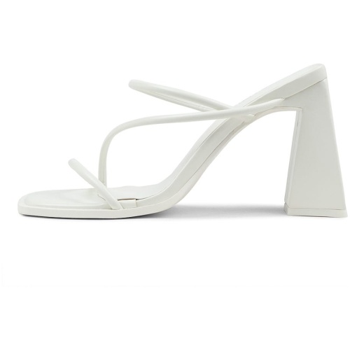 Therapy Heaven Th White Smooth White Sandals Womens Shoes Dress Heeled Sandals