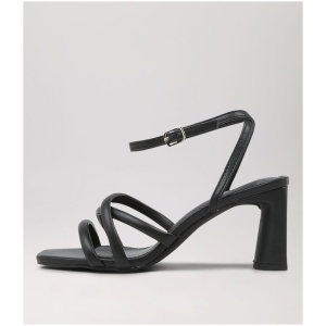 Therapy Kade Th Black Smooth Black Sandals Womens Shoes Dress Heeled Sandals
