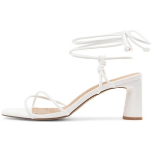 Therapy Karma Th White Smooth White Sandals Womens Shoes Dress Heeled Sandals