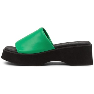Therapy Naomi Th Fern Smooth Fern Sandals Womens Shoes Casual Heeled Sandals