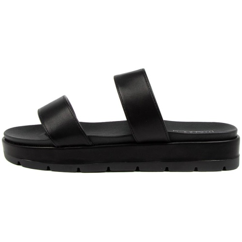 Therapy Slidin Th Black Smooth Black Sandals Womens Shoes Casual Sandals Flat Sandals