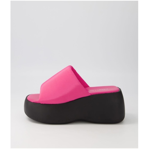 Therapy Syd X Ella May Ding Th Pink Nylon Pink Sandals Womens Shoes Casual Sandals Flat Sandals