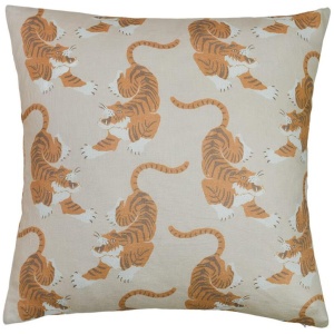 Tigress Linen Cushion - 50x50cm