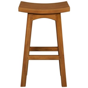 Tokyo Solid Mahogany Timber Barstool (Light Pecan)
