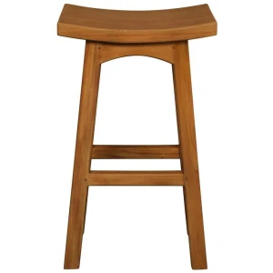 Tokyo Solid Mahogany Timber Barstool (Light Pecan)