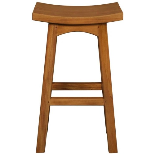 Tokyo Solid Mahogany Timber Barstool (Light Pecan)