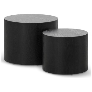Tommie Set of Coffee Tables - Black by Interior Secrets - AfterPay Available