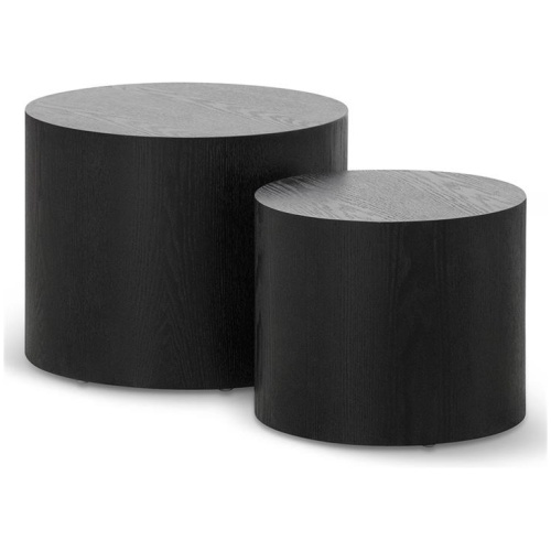 Tommie Set of Coffee Tables - Black by Interior Secrets - AfterPay Available