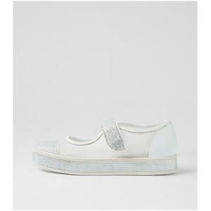 Top End Padloc To White Mix White Shoes Womens Shoes Casual Flat Shoes