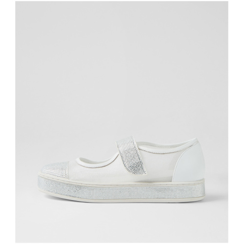 Top End Padloc To White Mix White Shoes Womens Shoes Casual Flat Shoes