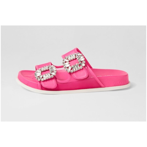 Top End Toastey To Hot Pink Leather Mesh Hot Pink Sandals Womens Shoes Casual Sandals Flat Sandals