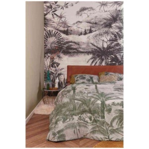 Tour Du Monde At Home Cotton Sand Quilt Cover Sets by Bedding House Queen