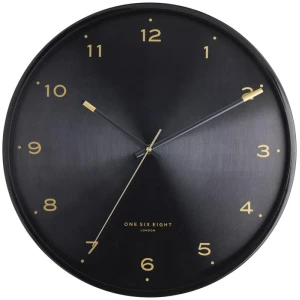Trae 40cm Wall Clock - Black by Interior Secrets - AfterPay Available