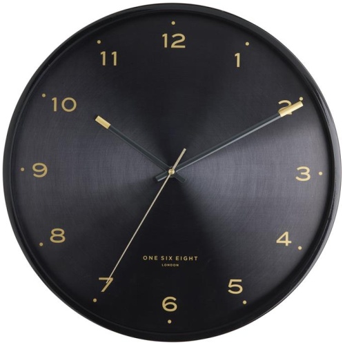 Trae 40cm Wall Clock - Black by Interior Secrets - AfterPay Available