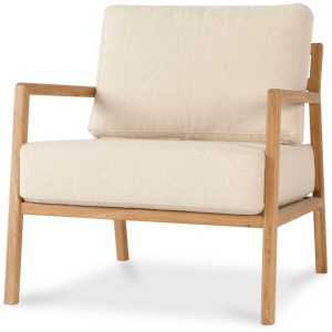 Trenton Fabric Armchair - Light Beige by Interior Secrets - AfterPay Available