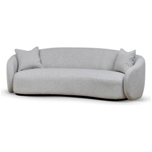Trevor 3 Seater Fabric Sofa - Clay Grey by Interior Secrets - AfterPay Available