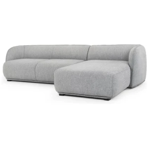 Troy 3 Seater Right Chaise Fabric Sofa - Graphite Grey by Interior Secrets - AfterPay Available