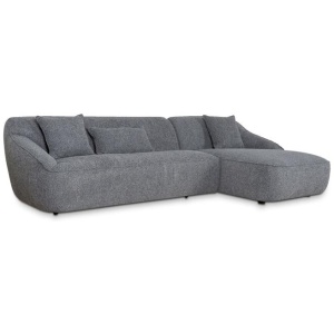 Trude Right Chaise Sofa - Coral Charcoal - Last One by Interior Secrets - AfterPay Available