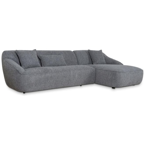 Trude Right Chaise Sofa - Coral Charcoal - Last One by Interior Secrets - AfterPay Available