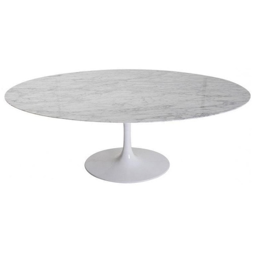 Tulip 2m Marble Oval Dining Table by Interior Secrets - AfterPay Available