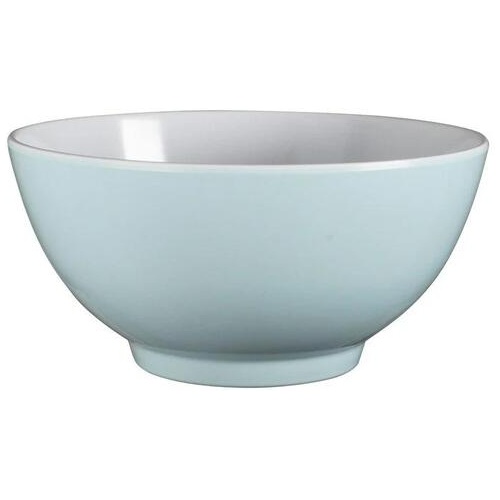Two-tone Melamine Bowl Duck Egg Size 15X15X7.5cm in Blue by Serroni