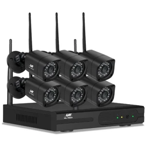 UL-TECH 3MP 8CH NVR Wireless 6 Security Cameras Set