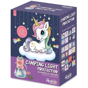 Unicorn Mini Night Light Camping Projector - Lantern Torch Kids Learning Toy