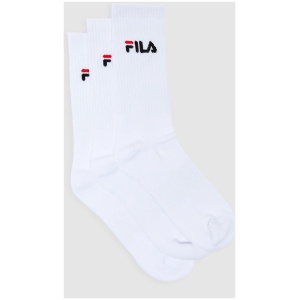 Unisex Crew Socks 3pk - WHITE - WHITE